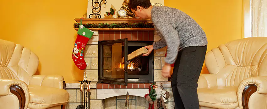 Rusted Metal Fireplace Restoration in Sahuarita, Arizona